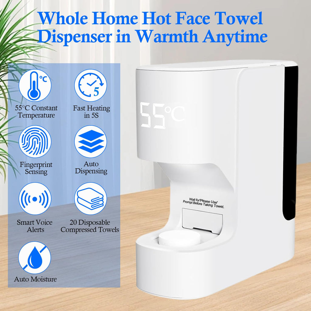Compressed Towel Refills 60-Count – Spa-Grade Towels for Towel Warmers