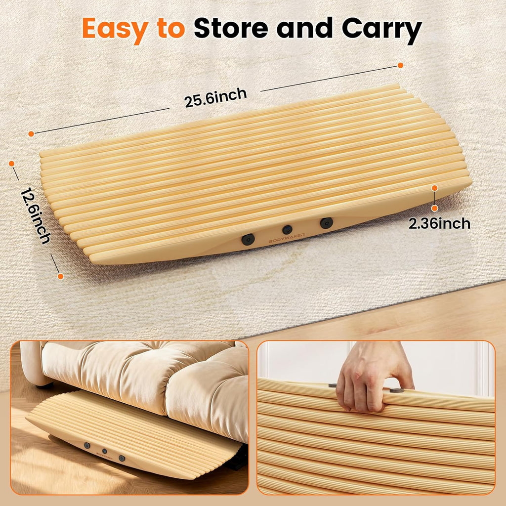 Wooden Wobble Balance Board – Rocker Board for Standing Desk & Core Training