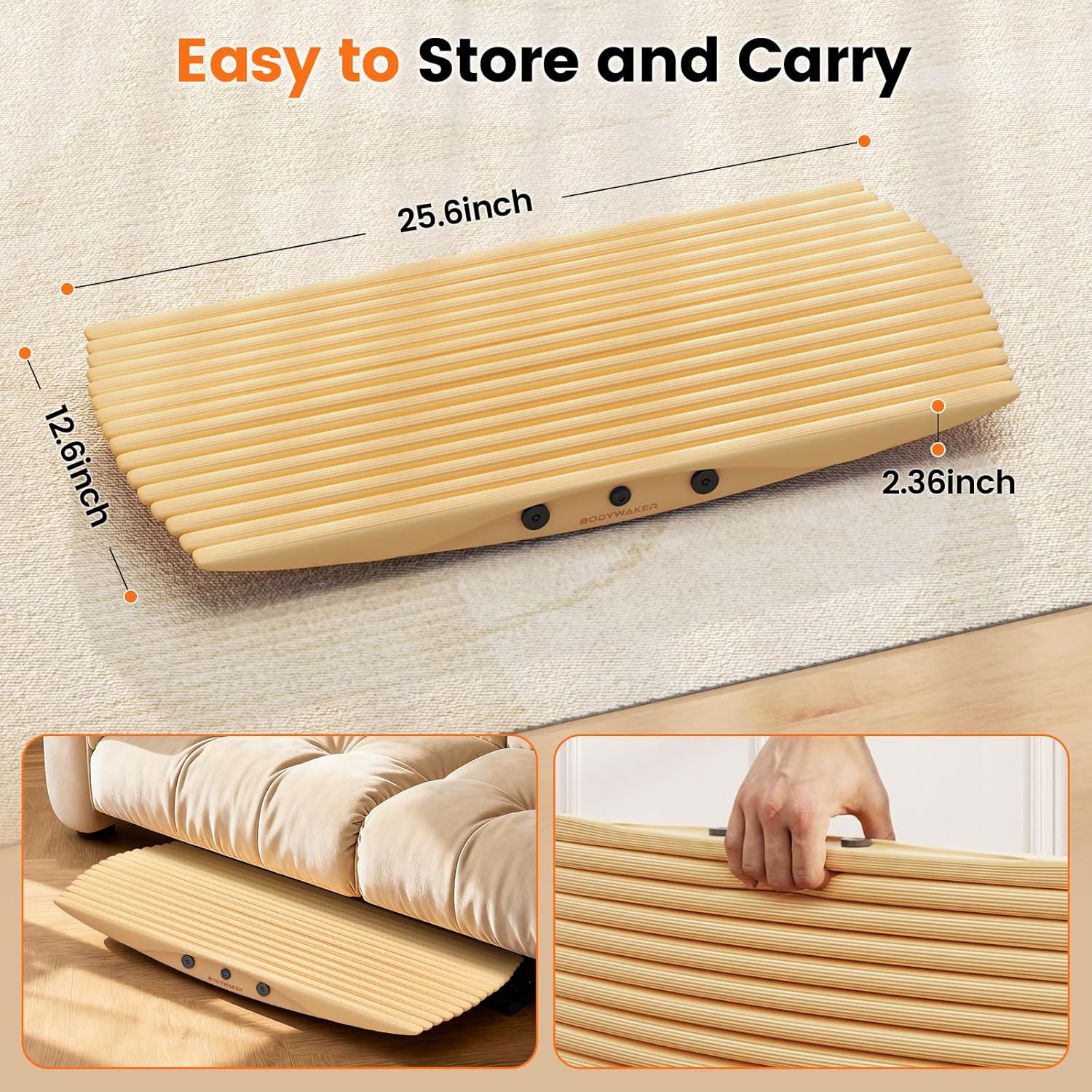 Wooden Wobble Balance Board – Rocker Board for Standing Desk & Core Training
