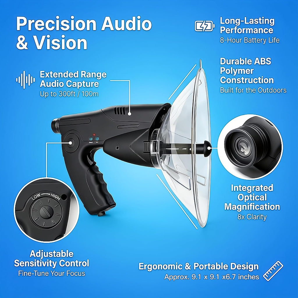 Kids Spy Listening Device with Monocular – Nature Sound Amplifier Explorer Toy
