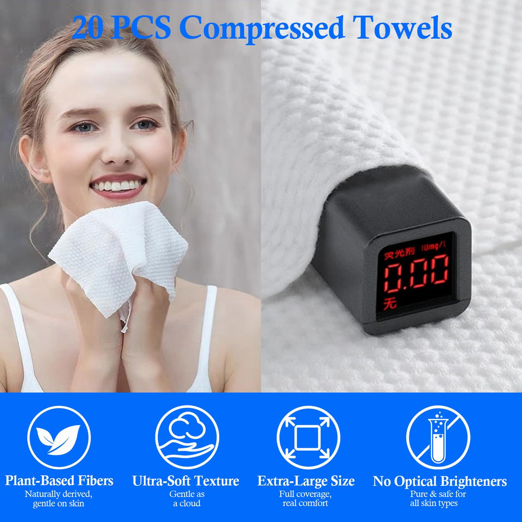 Compressed Towel Refills 60-Count – Spa-Grade Towels for Towel Warmers