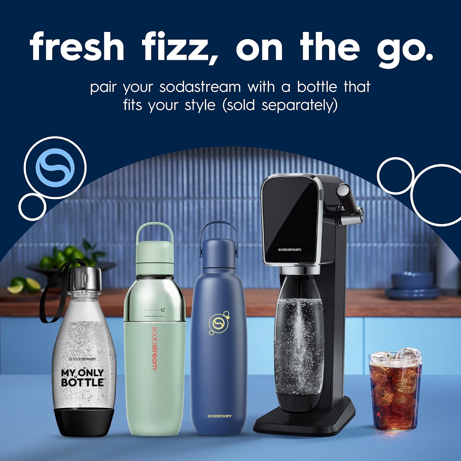 SodaStream TERRA Sparkling Water Maker – Countertop Soda Machine with CO2