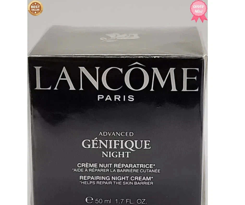 Lancôme Advanced Génifique Night Repairing Cream 1.69 oz / 50 ml – Pack of 2 – N